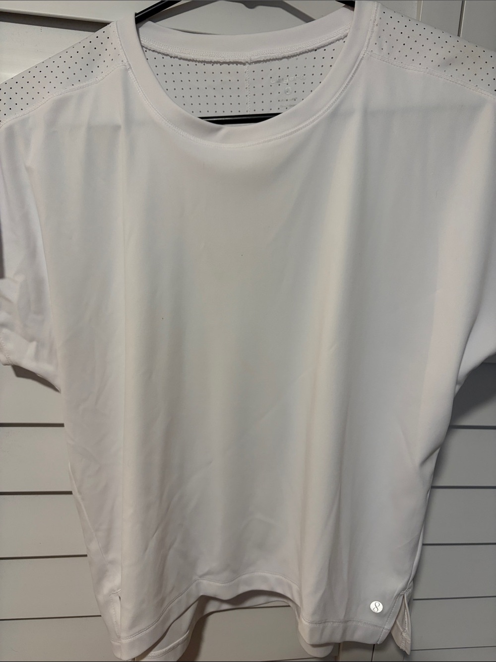White Short-Sleeve Performance Tee